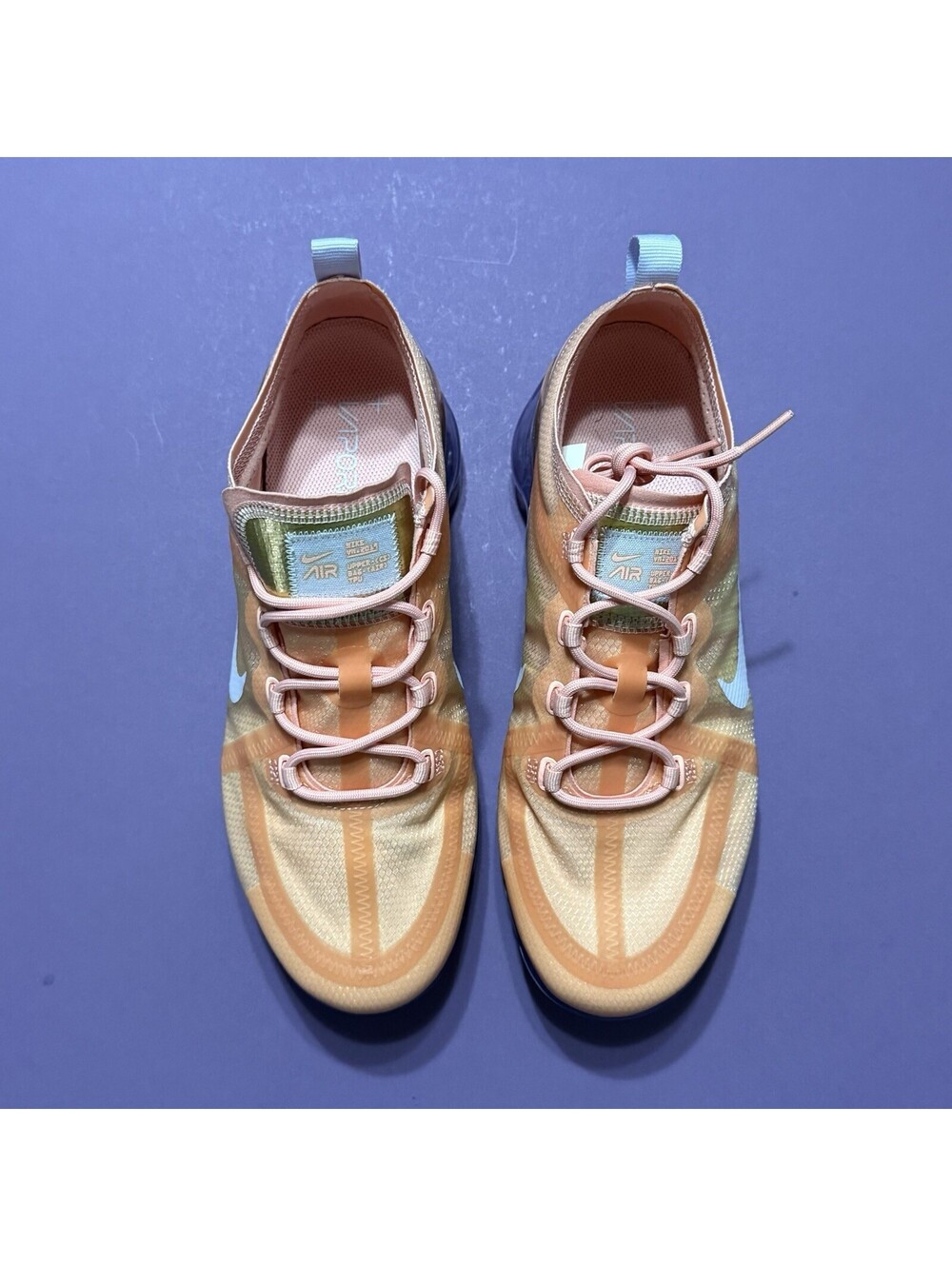 Nike Air VaporMax 2019 Running Shoes Bleached Coral AR6632-603 Women’s Size 9.5 - Picture 2 of 9